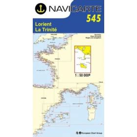 Mapa De Navegaci N Navicarte Lorient La Trinit Belle Ile Houat