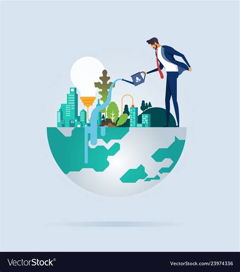 Business Environment Royalty Free Vector Image