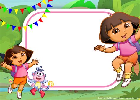 Free Dora The Explorer Invitation For Your Little Explorers Free