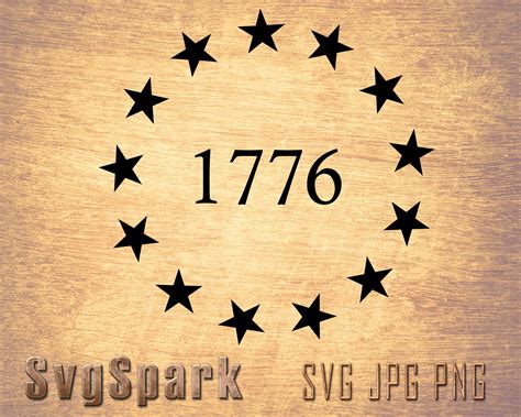 Betsy Ross Svg 1776 Svg Betsy Ross Flag America Est 1776 Etsy