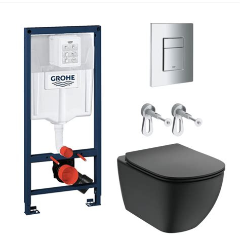 Pack Wc Suspendu Avec Bati Support Grohe Et Cuvette Ideal Standard Tesi