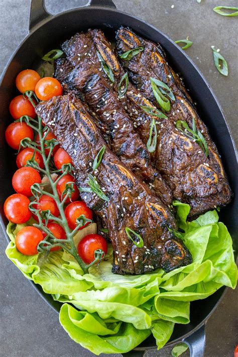 Grilled Beef Galbi Korean Short Ribs Momsdish