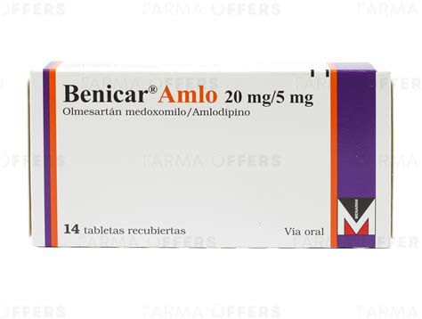 Benicar Amlo Tabl 20mg5 1 De 14 Farmaoffers