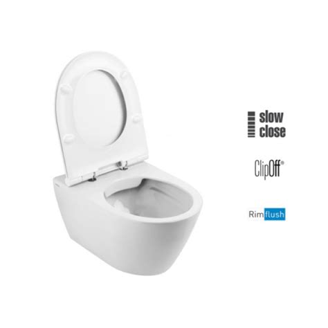 Pack Wc Suspendu Rimflush Sanlife Couleur Blanc C Ramique