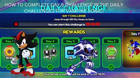 HOW TO COMPLETE DAY 6 CHALLENGE TO UNLOCK VAMPIRE SONIC IN SONIC SPEED