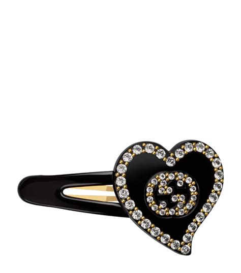 Womens Gucci Black Interlocking G Hair Clip Harrods Uk