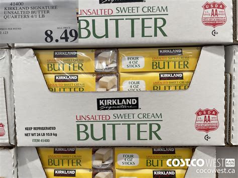 Costco Kirkland Unsalted Butter Price Aboveidea