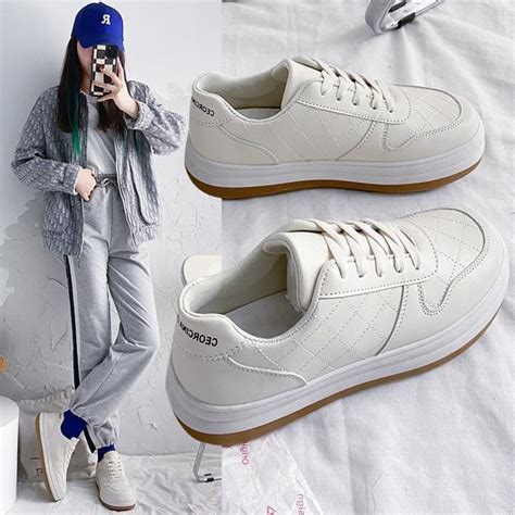 Mua Giày Thể Thao Nữ Ulzzang độn đế Cao Cấp Giầy Sneaker Bánh Mì Màu