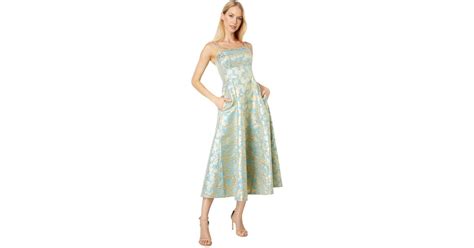 Kate Spade Floral Medley Brocade Dress In Blue Lyst