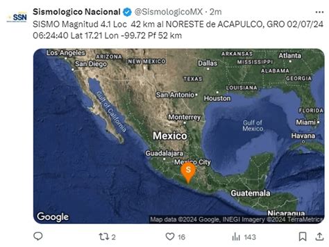 Temblor Hoy 2 De Julio En México Se Registra Sismo De Magnitud 4 0 En Oaxaca Infobae