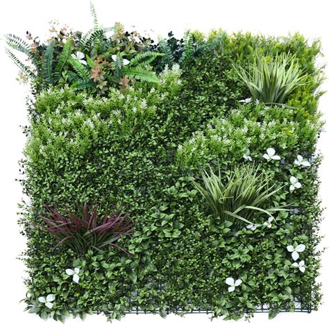 Pcs X Artificial Boxwood Panels Topiary Hedge Plant Grass