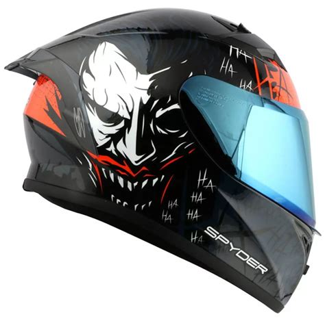 Spyder Full Face Joker Series Phoenix Black And Blue Helmet Lazada Ph