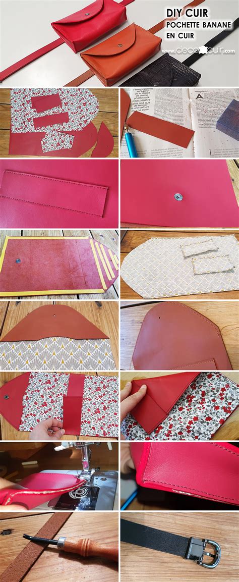 Tutoriel Gratuit Pochette Banane En Cuir Sac En Cuir Diy Tutoriel