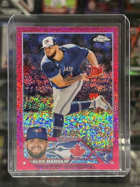 Topps Chrome Alek Manoah Pink Magenta Speckle Refractor