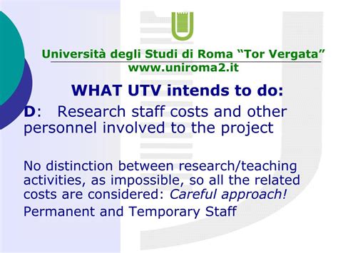 Ppt Universit Di Roma Tor Vergata Powerpoint Presentation Free