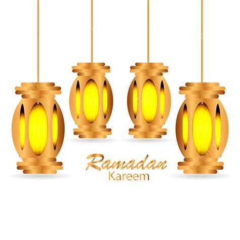 Linterna Realista Fondo Transparente Del Festival Ramadan Kareem Png