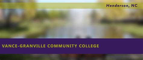 vance granville community college nursing guide