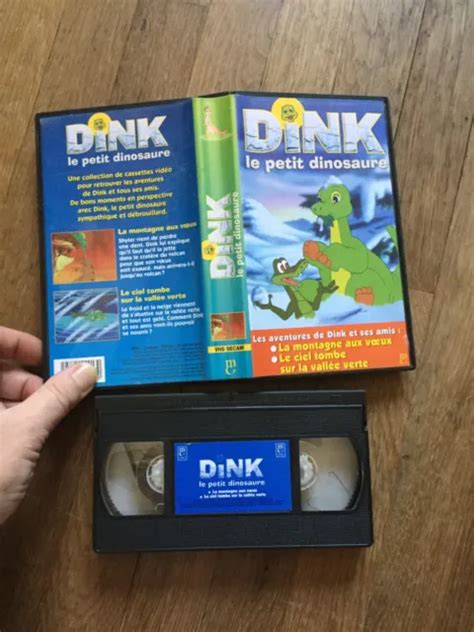 CASSETTE VIDEO VHS DESSIN ANIME DINK LE PETIT DINOSAURE Montagne Aux