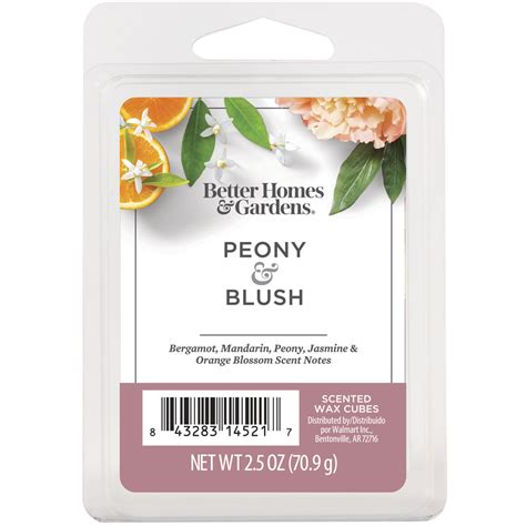 Peony Blush Scented Wax Melts Better Homes Gardens 2 5 Oz 1 Pack