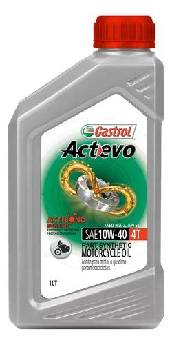 Aceite Castrol Actevo 4t 10w 40 Moto Lub Semisintetico 1 L