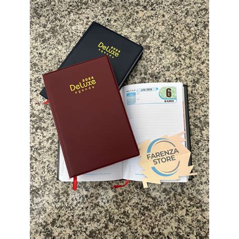 Jual Buku Agenda Deluxe Tahun 2024 Kertas Putih Shopee Indonesia