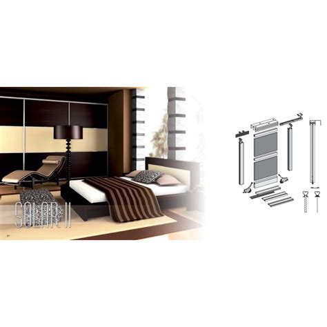 Bimak Solar Ii Sliding Door Kit Colour Silver 3 Doors 3m Tracks