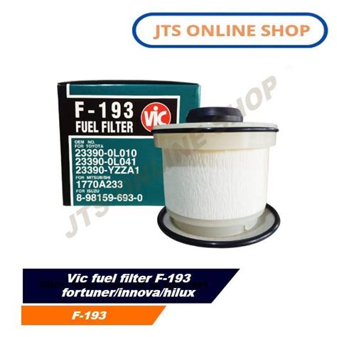 Vic Fuel Filter F 193 Fortuner Innova Hilux Lazada PH