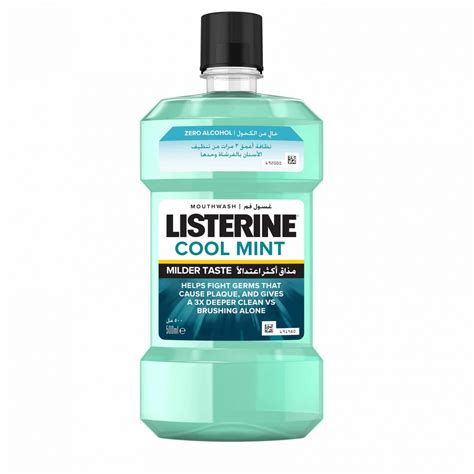 Apa De Gura Listerine Cool Mint Zero Alcohol 500 Ml Zia Medical