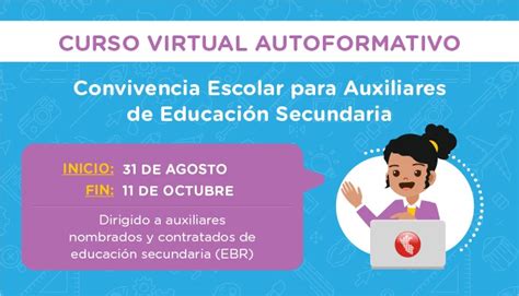 Minedu Ofrece Curso Virtual Para Los Auxiliares Del Nivel Secundaria De