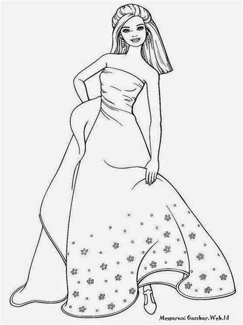 Gambar Kartun Barbie Hitam Putih 52 Koleksi Gambar