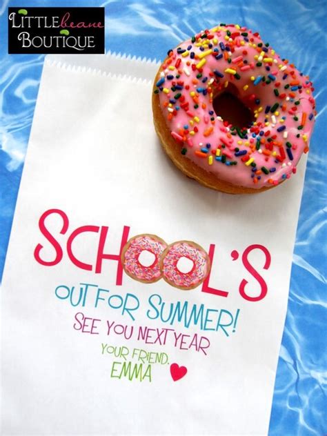 Donut bags, Schools Out, Donut party, Favor bags, class treats, kids, children,Sweets, Treats ...