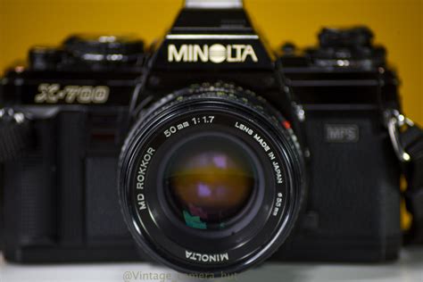 Minolta X-700 Vintage 35mm Film Camera With MD Rokkor 50mm - Etsy