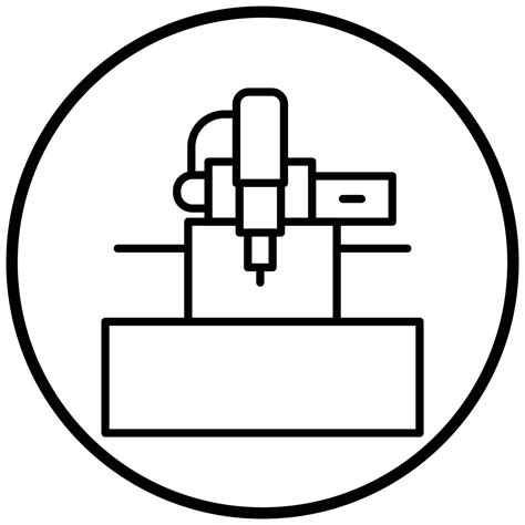 estilo de icono de máquina cnc 9484664 Vector en Vecteezy