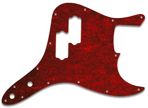 Wd Music Products Fender® Mark Hoppus® Jazz Bass® Pickguard Red Shell