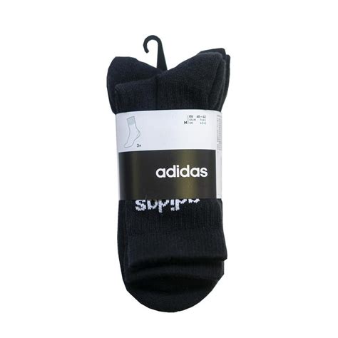 High Sports Socks Tri Pack Black Adidas Decathlon