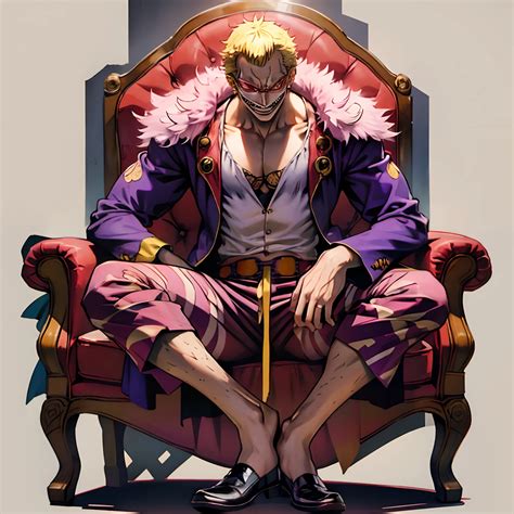 Arafed Image Of A Man Sitting On A Chair With A Pink Hair Seaart Ai