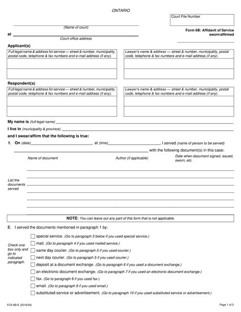 Free Printable Proof Of Service Form Templates [PDF & Word]