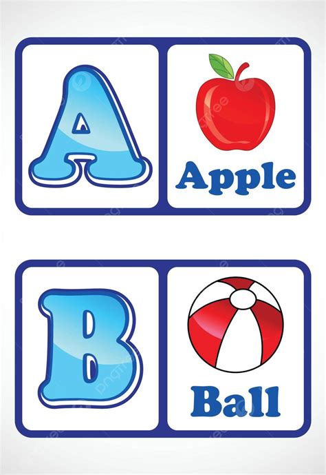 Alphabet Flashcards For Kids Educational Preschool Learning Abc Card ...