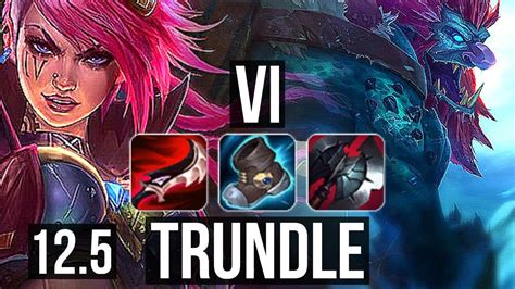 VI Vs TRUNDLE JNG Rank 4 Vi 12 1 5 Legendary KR Master 12 5