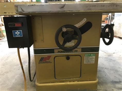 Powermatic Model 72 14” Table Saw Us 110000 Lubbock Tx