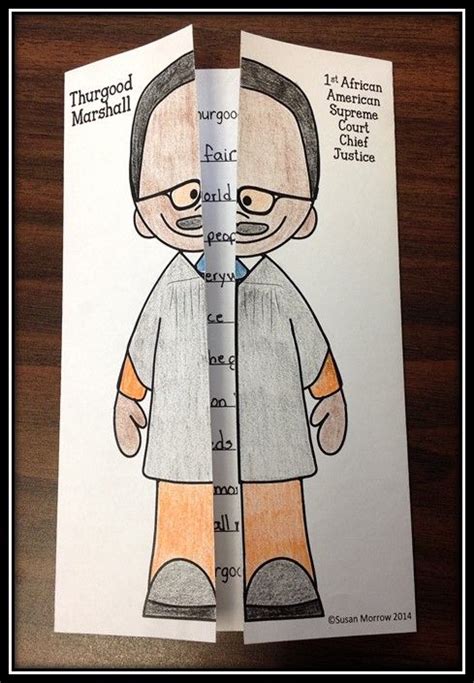 Thurgood Marshall Folding Fun And Graphic Organizer Freebie Graphic