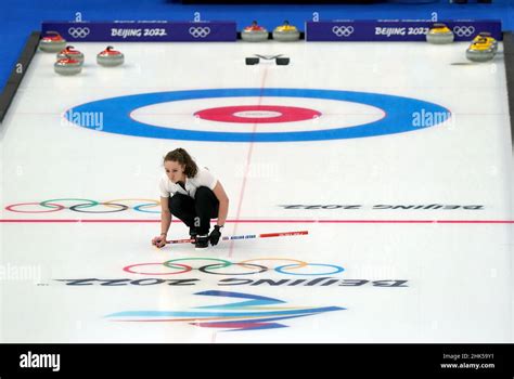 Great Britains Jennifer Dodds During The Mixed Doubles Round Robin