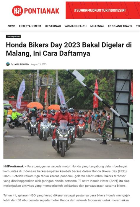 Honda Bikers Day Bakal Digelar Di Malang Ini Cara Daftarnya