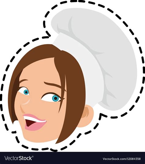 Isolated Female Chef Cartoon Design Royalty Free Vector