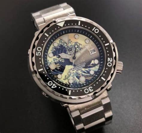 Steeldive Tuna Dive Watch Kanagawa Wave Dial Men S Fashion Watches