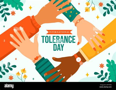 International Day For Tolerance Vector Illustration On November 16 With