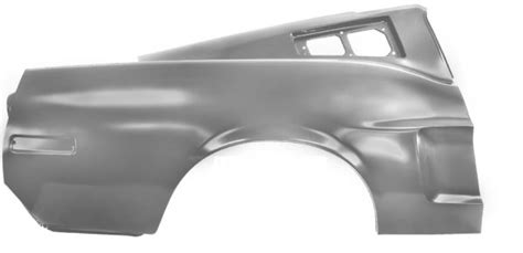 Mustang Fastback Quarter Panel With Early Marker Rh Side