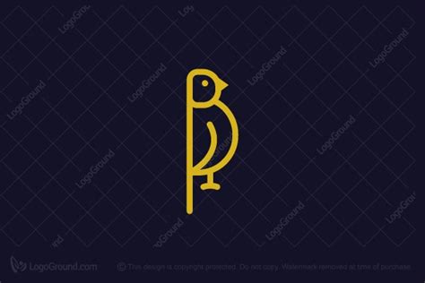 Letter B Bird Logo