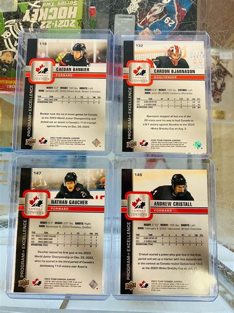 Upper Deck Team Canada Juniors Hockey Base Set U Pick Finish