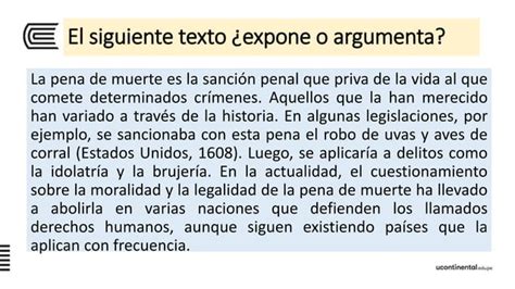 S 1 Diferencias Entre Un Texto Expositivo Y Argumentativo Pptx